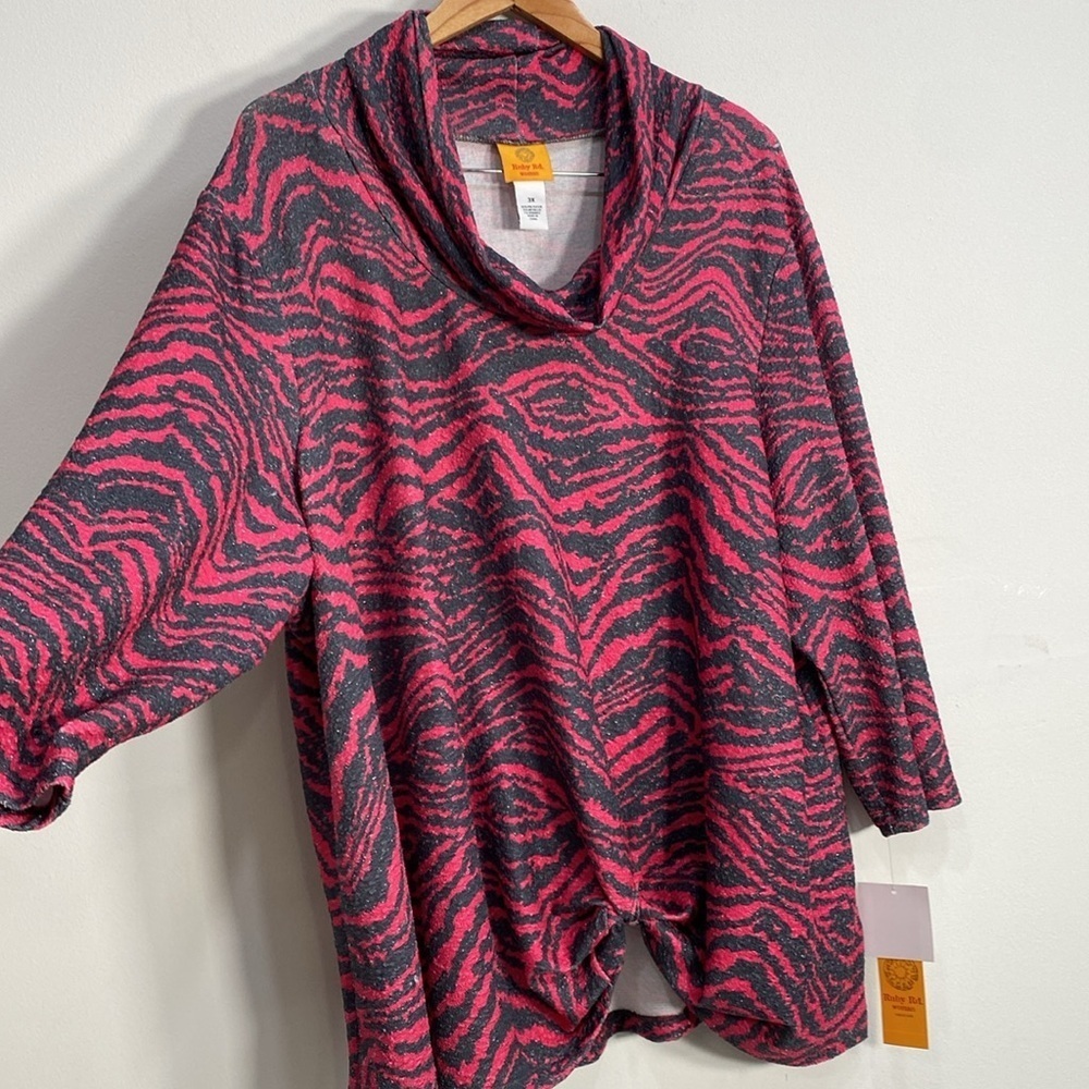 Ruby Rd. Cowl Neck Blouse - Picture 4 of 10